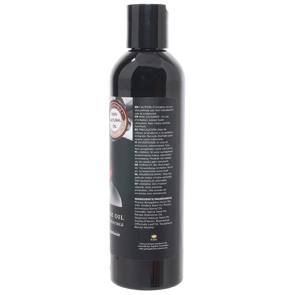 Edible Massage Oil 8oz/236ml in Cherry Burst - Image 3