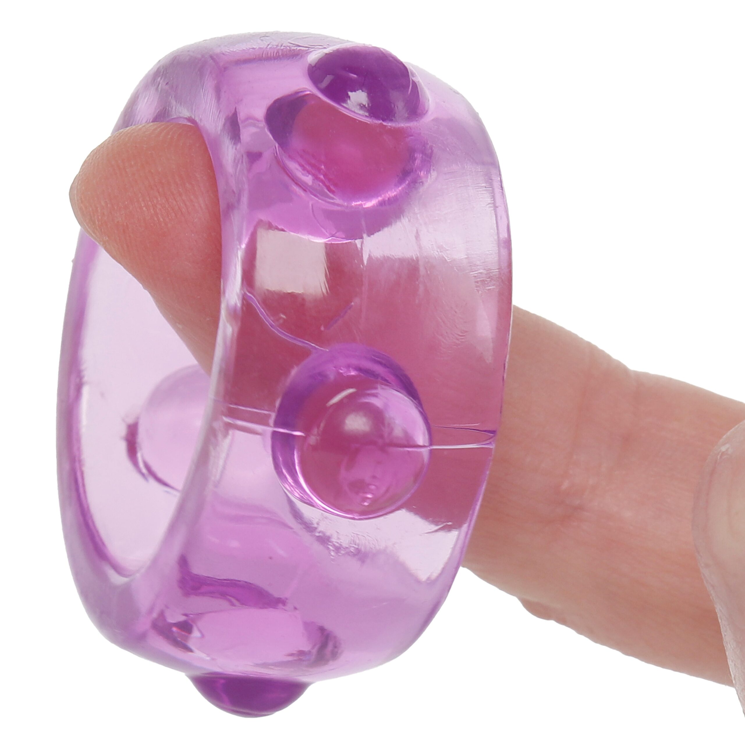 Crystal Jellies Performance Cock Ring Set in Purple - Image 8