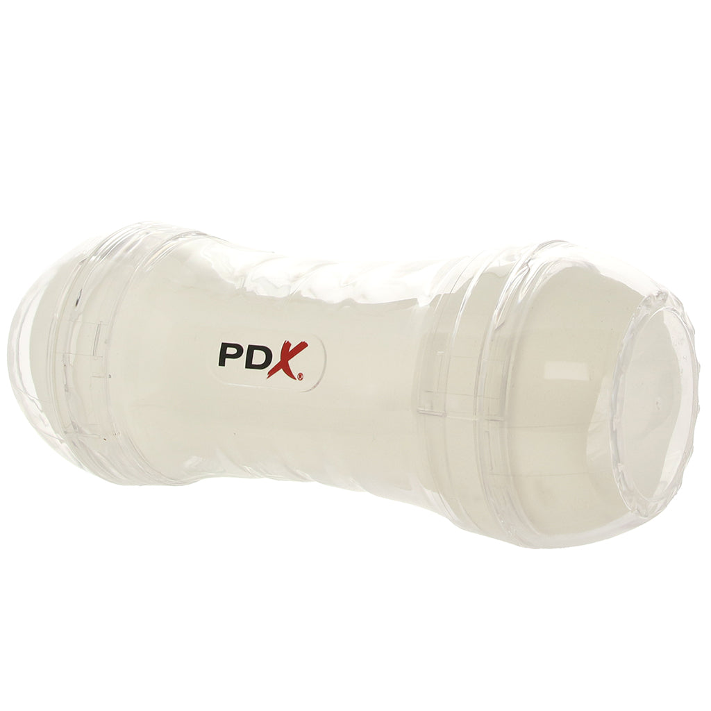 PDX Wet Pussies Super Flip-A-Pussy Over Stroker in Clear - Image 8