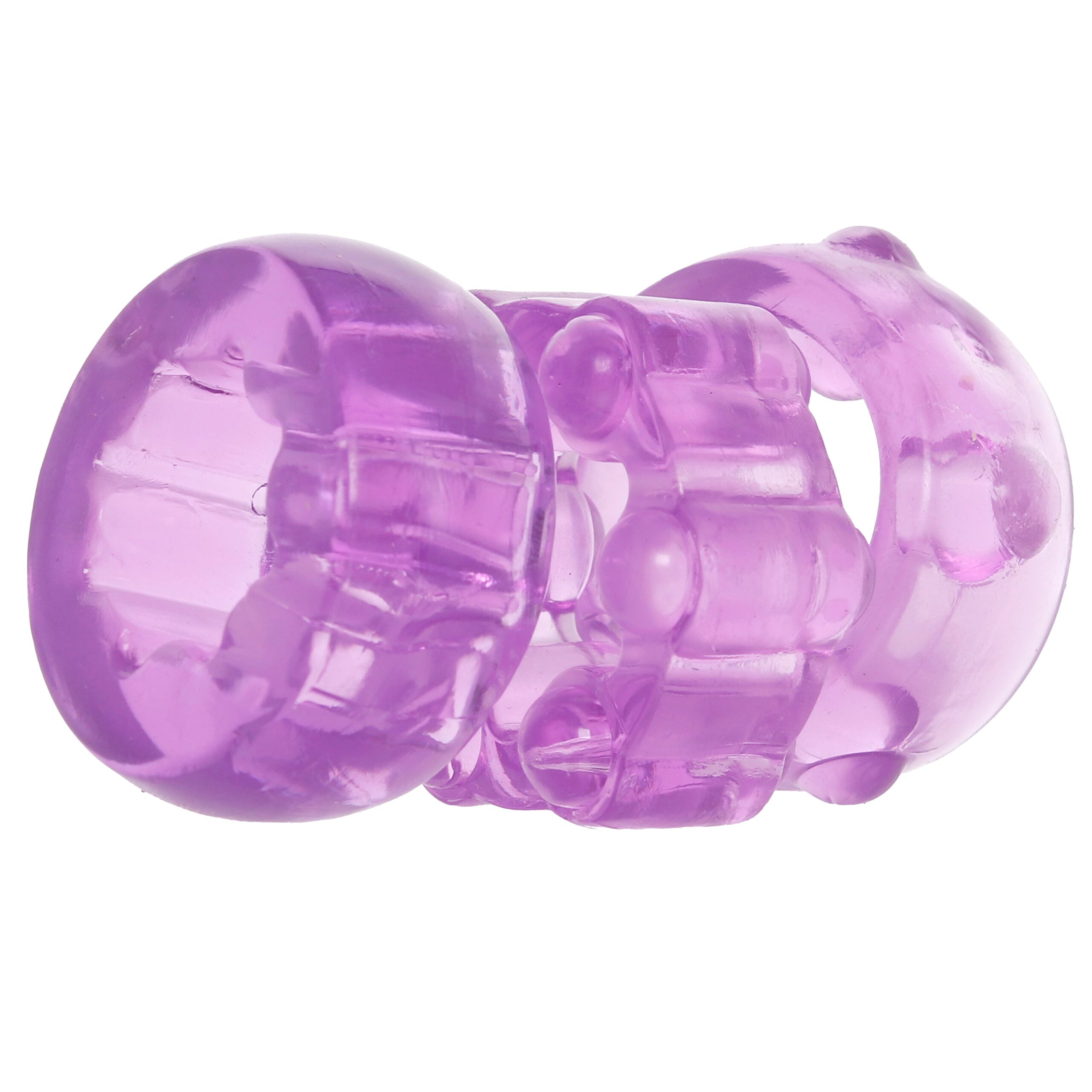 Crystal Jellies Performance Cock Ring Set in Purple - Image 7