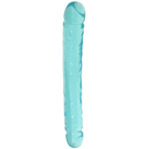Crystal Jellies 12 Inch Double Dildo in Teal