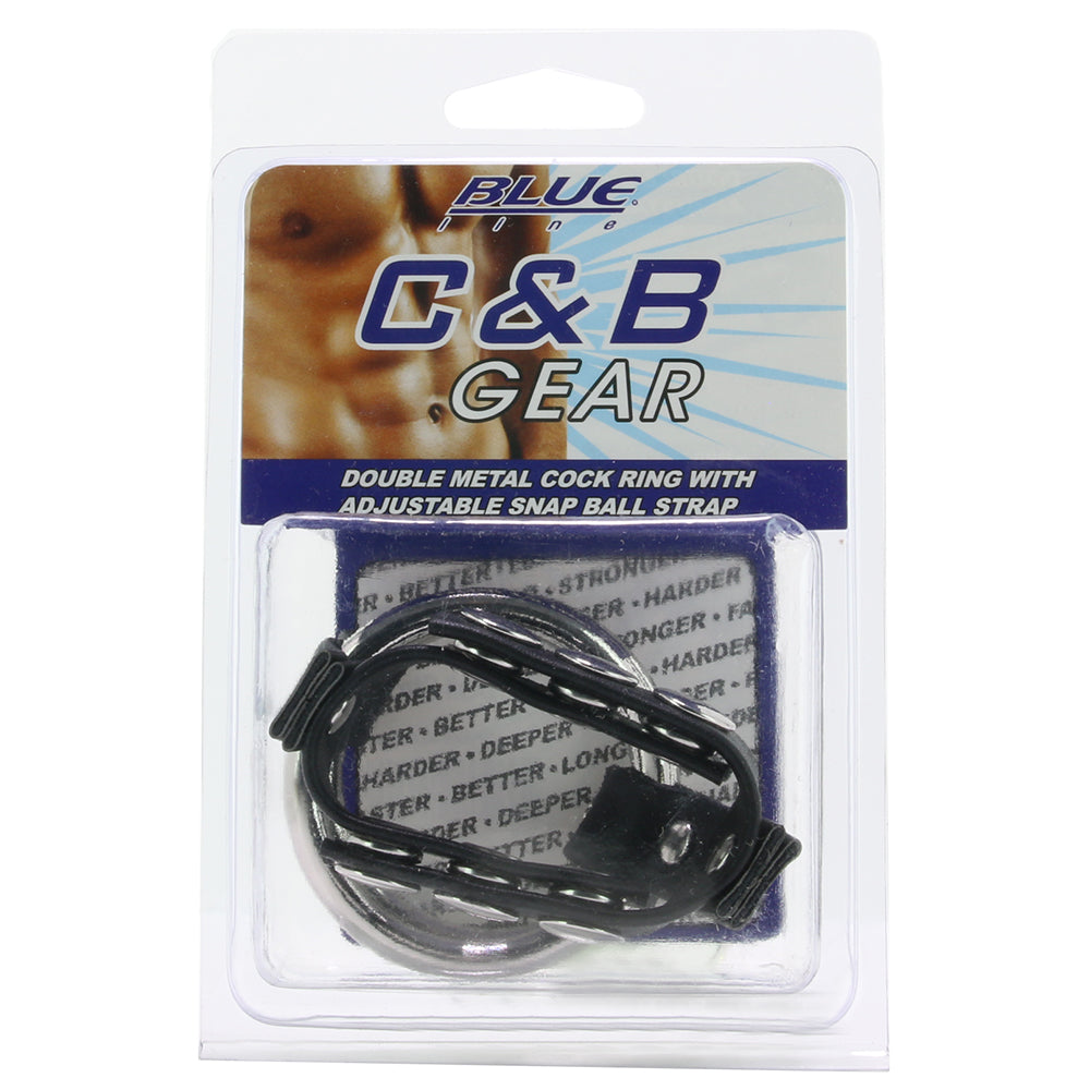 Blue Line Double Metal C-Ring with Adjustable Ball Strap - Image 6