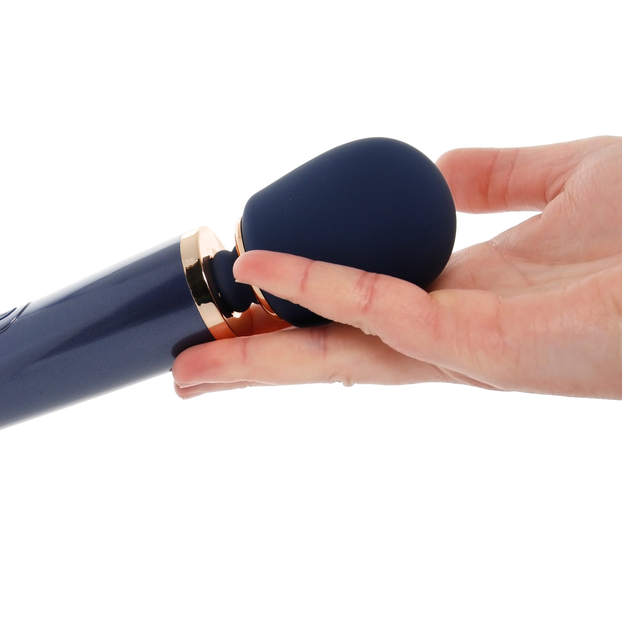 Le Wand Petite Vibrating Wand Massager in Navy - Image 8