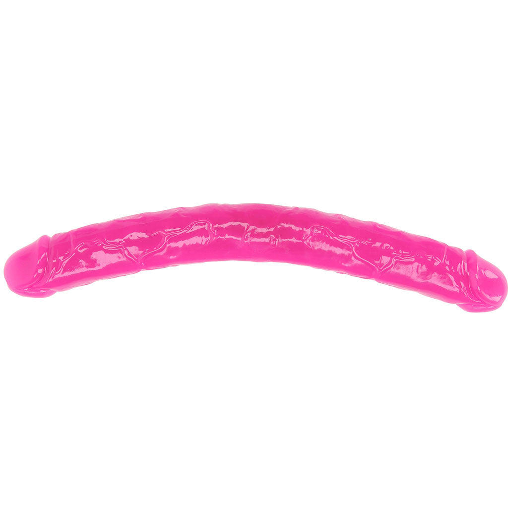RealRock Glow In The Dark 15 Inch Double Dildo in Pink - Image 8