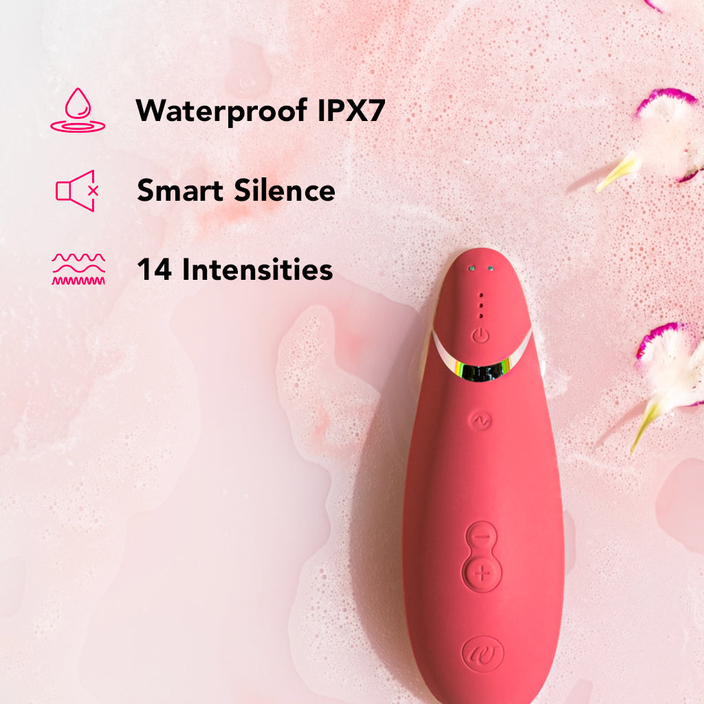 Womanizer Premium 2 Pleasure Air Stimulator in Raspberry - Image 7