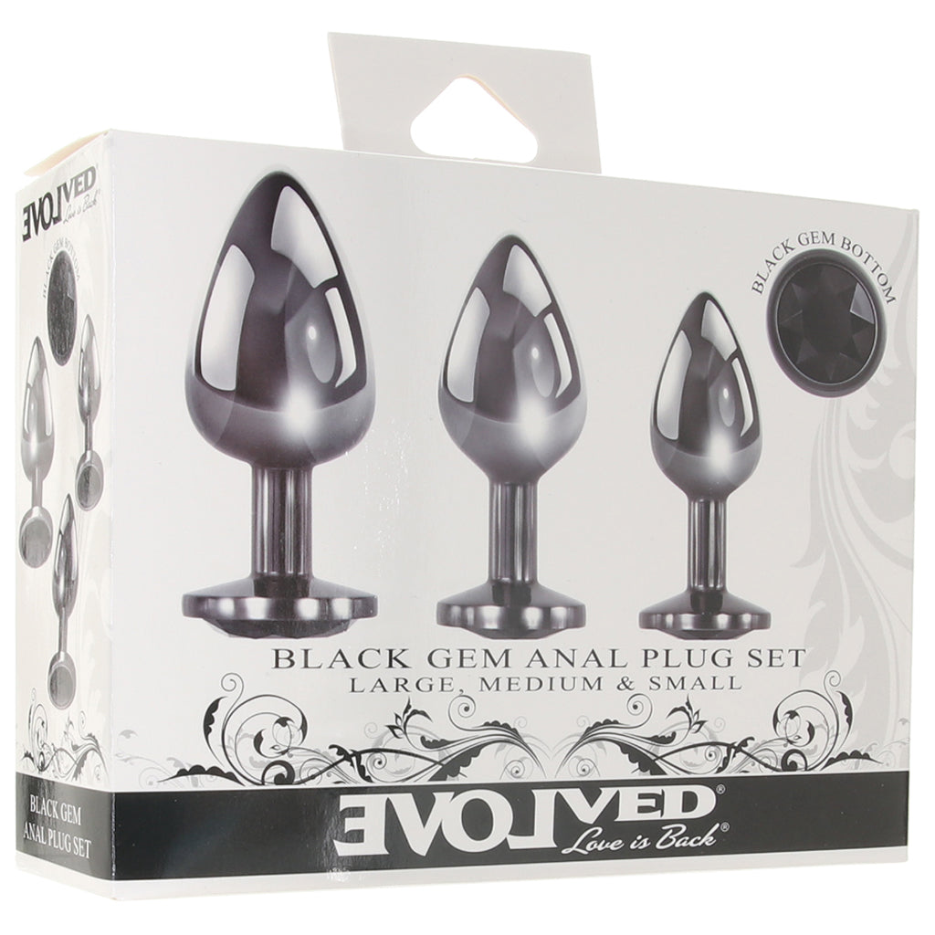 Black Gem Anal Plug Set - Image 6
