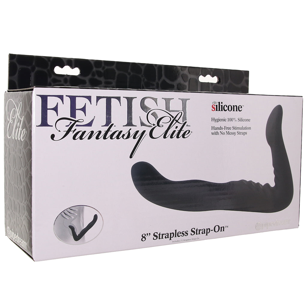 Fetish Fantasy Elite 8 Inch Strapless Strap-On in Black - Image 9