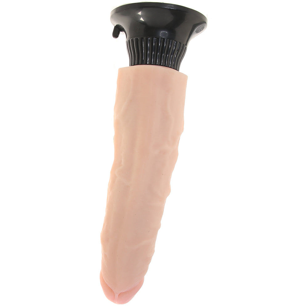 Real Feel Deluxe 7 Inch Vibrating Wall Banger Dildo in Ligh - Image 3