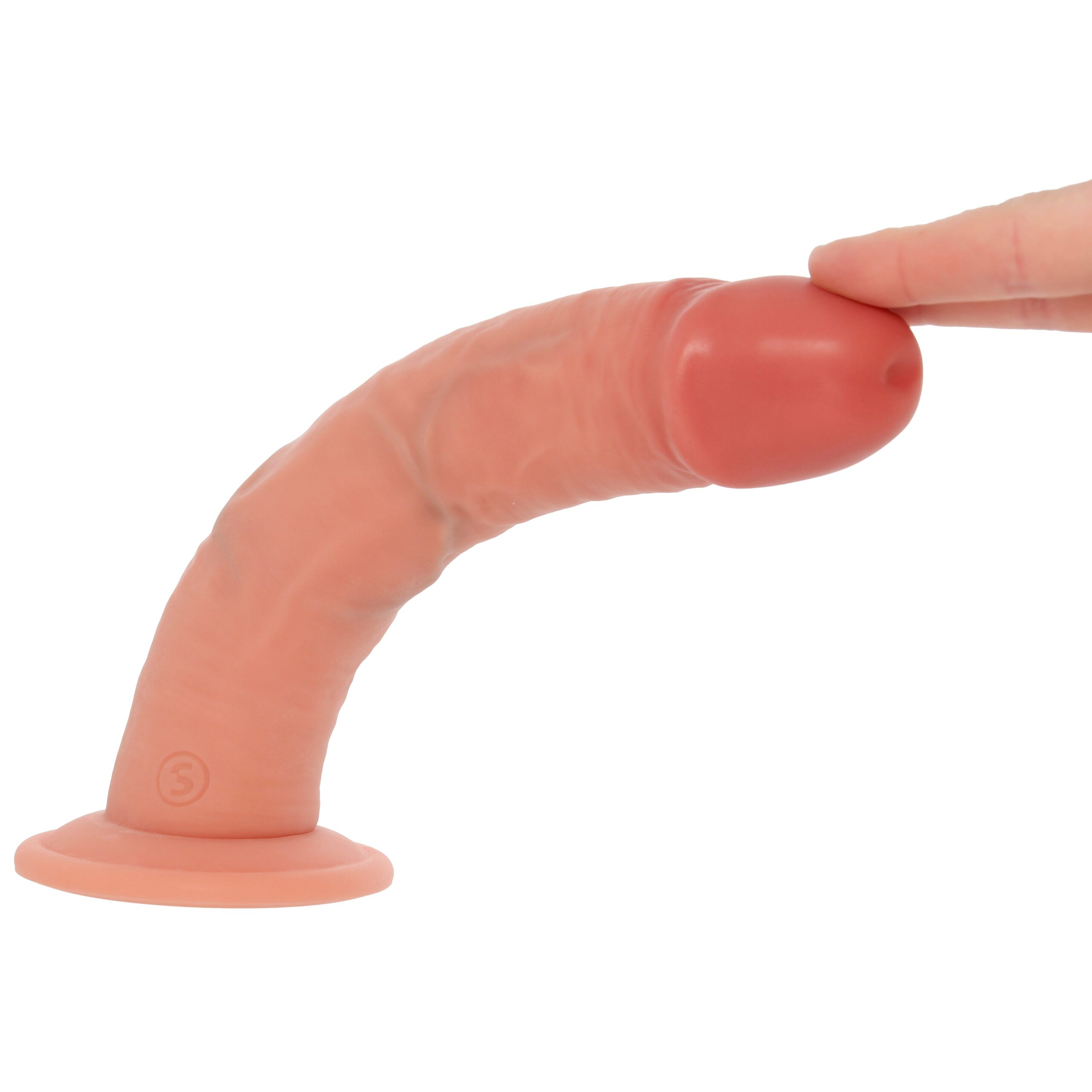RealRock 8 Inch Dual Density Dildo in Light - Image 8