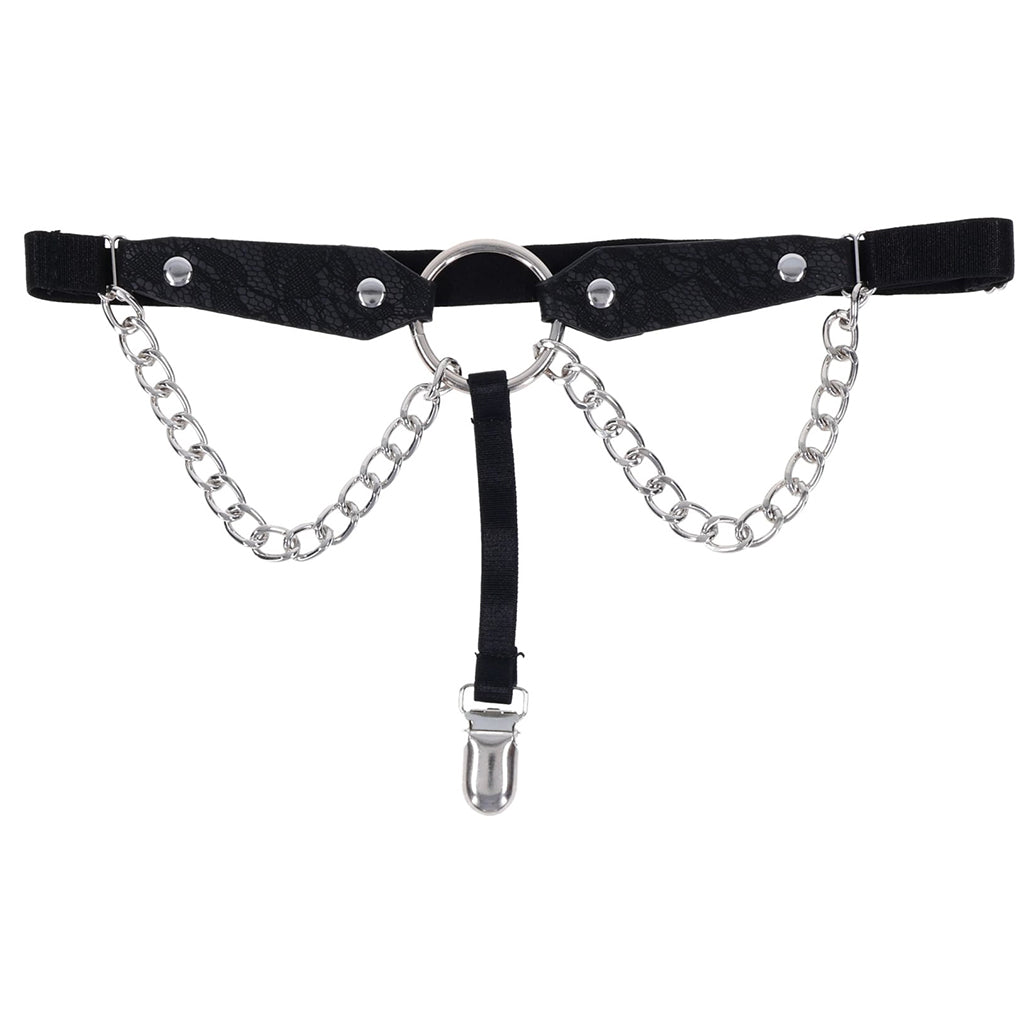 Sex & Mischief Chain Lace Garters - Image 6