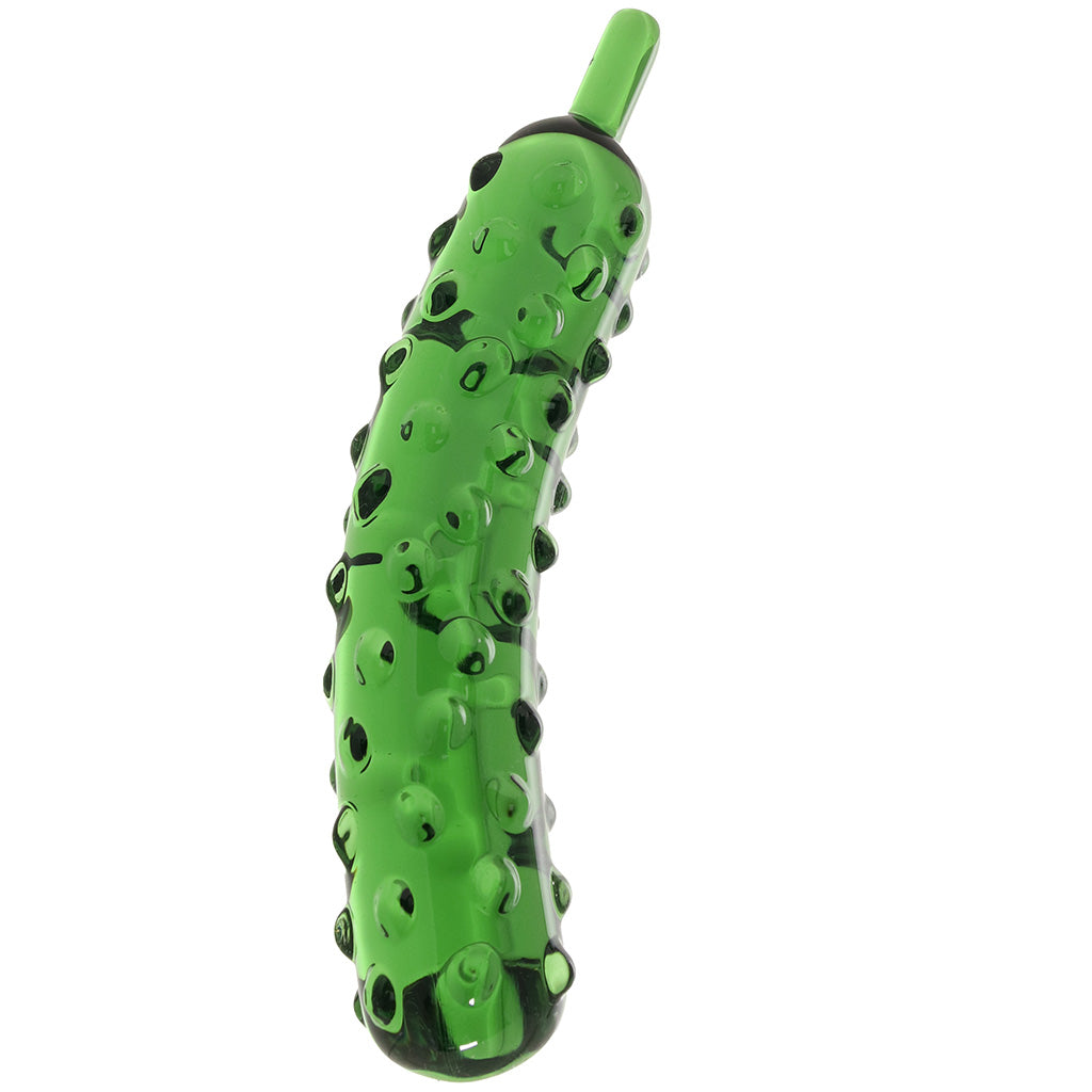 gläs Caressing Cucumber Glass Dildo