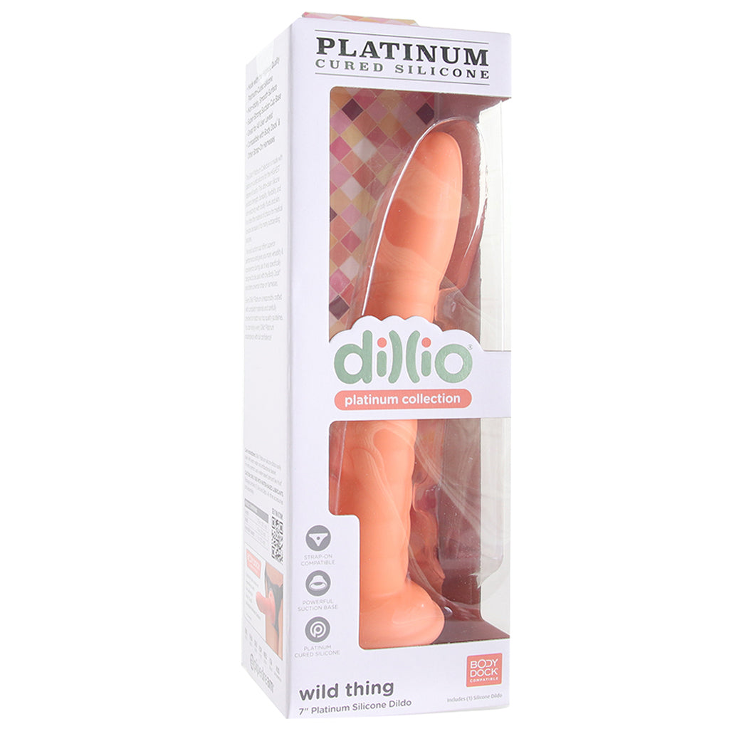 Dillio Platinum Wild Thing 7 Inch Dildo in Orange - Image 6