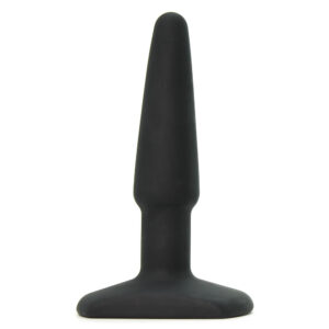 All About Anal Seamless Silicone 4 Inch Butt Plug in Black