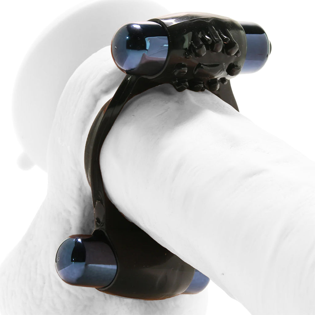 Duo-Vibrating Super Ring in Black - Image 2