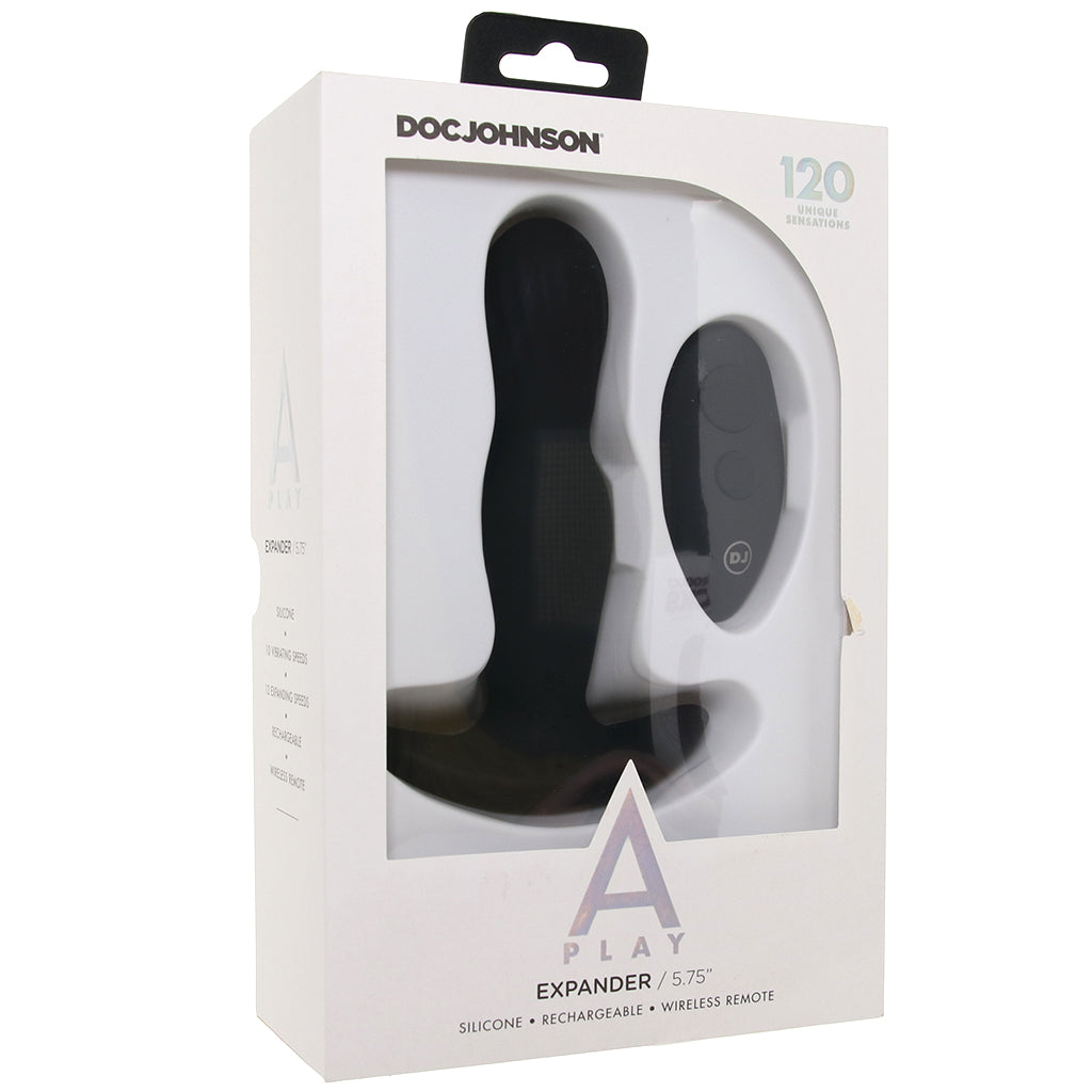 A-Play Expander 5.75 Inch Vibrating Plug in Black - Image 9