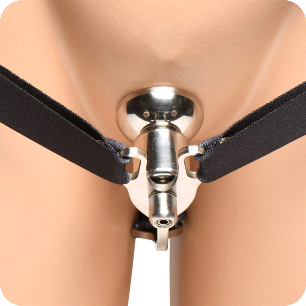 Master Series Sissy Vice Push-In Chastity Cage - Image 6