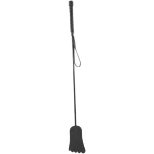 Leather Foot Riding Crop in Black