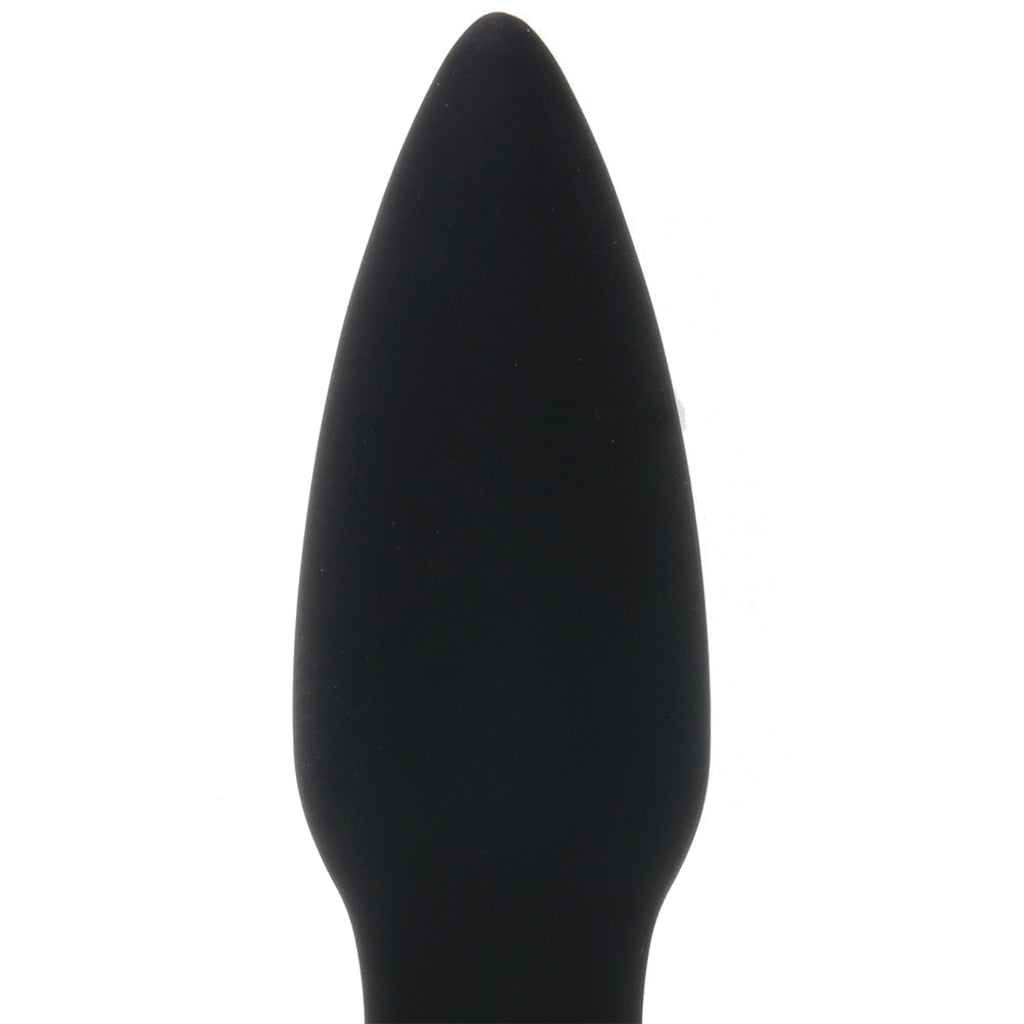 Small Rechargeable Anal Plug in Black - Image 2