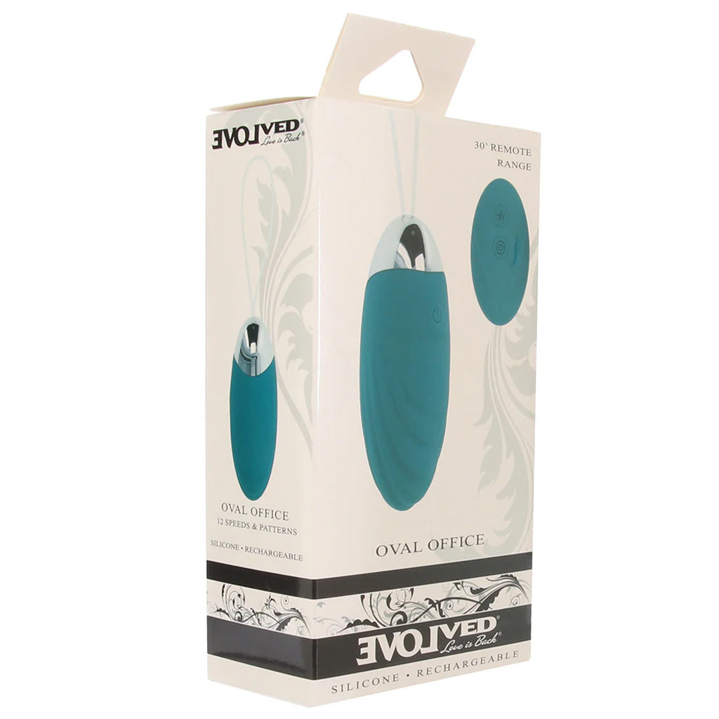 Oval Office Egg Vibe with Remote in Teal - Image 6