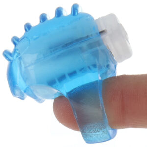 Vibrating Finger Teaser in Blue