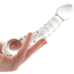 Clarity Celestial Bliss Swirly Glass Dildo
