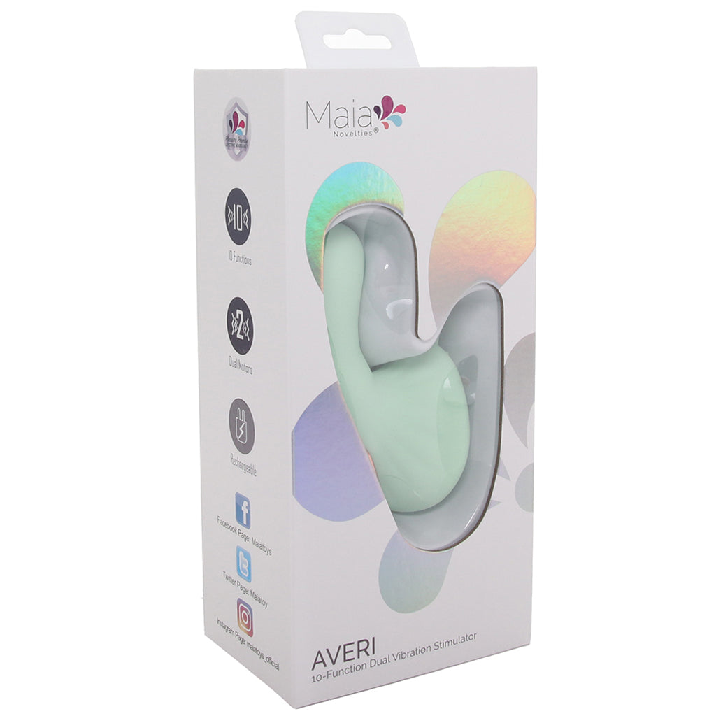 Averi Dual Stimulator Vibe in Green - Image 6