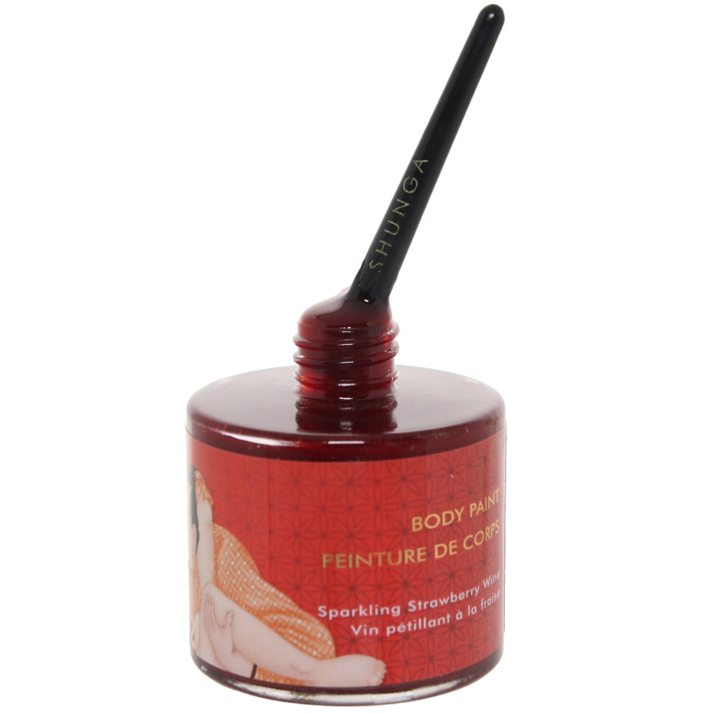 Edible Body Paint 1.7oz/50ml in Sparking Strawberry Wine - Image 3