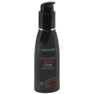 Aqua Flavored Lube 4oz/120ml in Cinnamon Bun