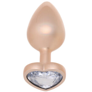 Booty Bling Gold Metal Jewelled Butt Plug in Medium
