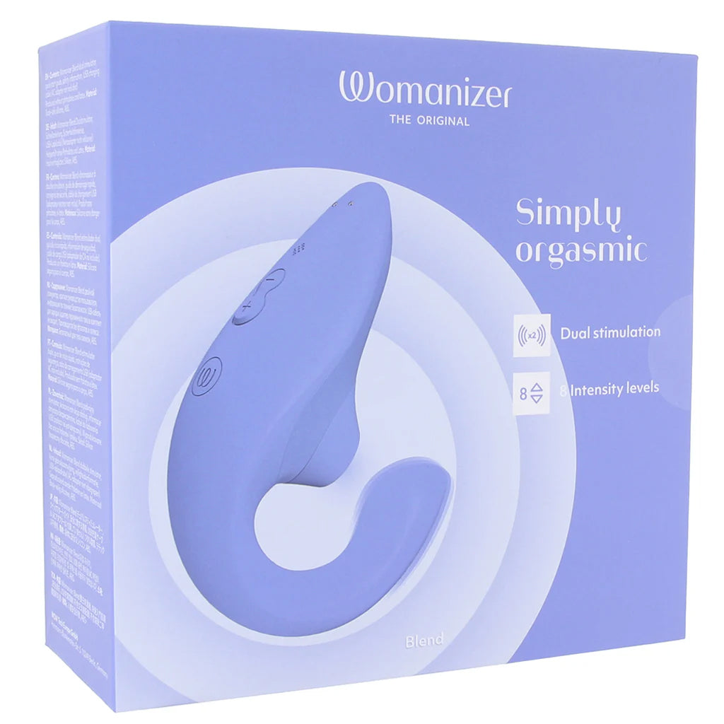 Womanizer Blend Dual Stimulator in Blue - Image 9