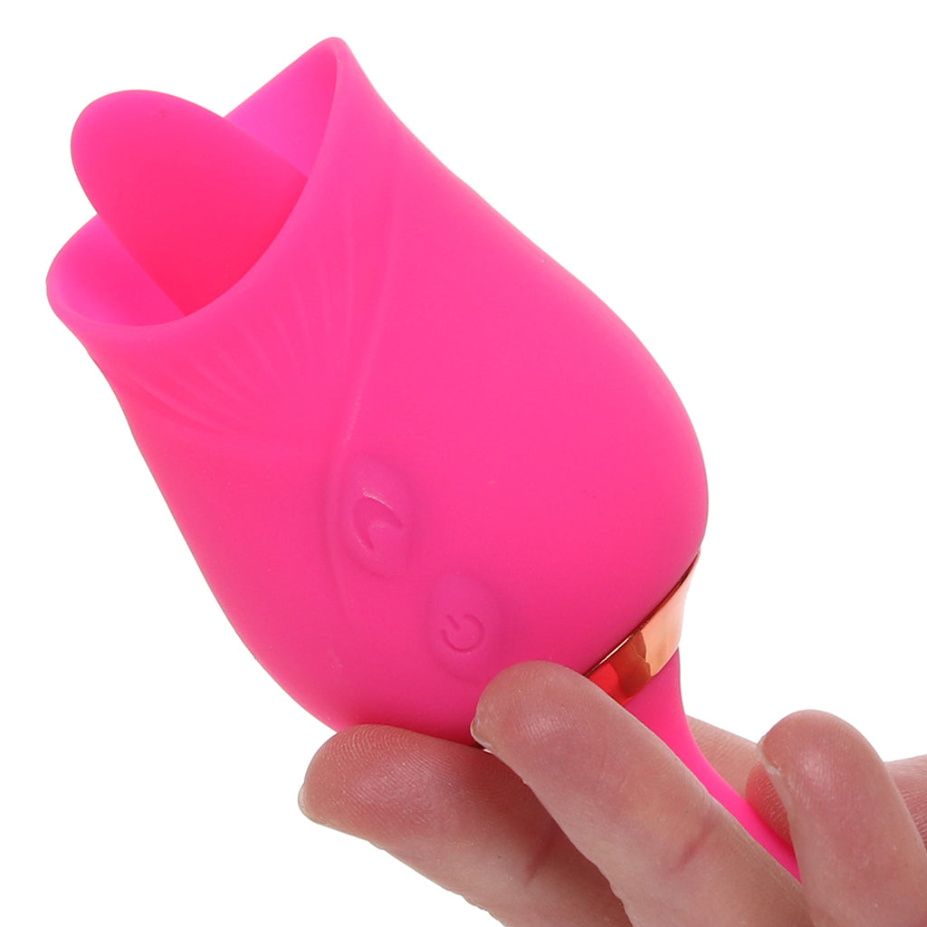 Pink Pussycat Licking Rose Vibe - Image 4