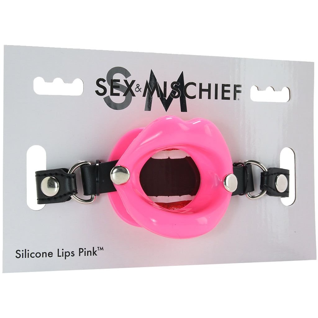 Silicone Lips Gag in Pink - Image 6