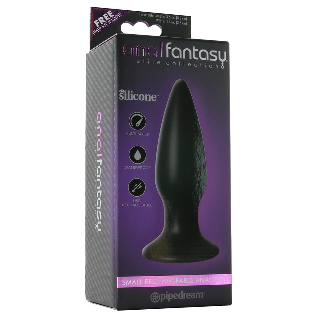 Small Rechargeable Anal Plug in Black - Image 6