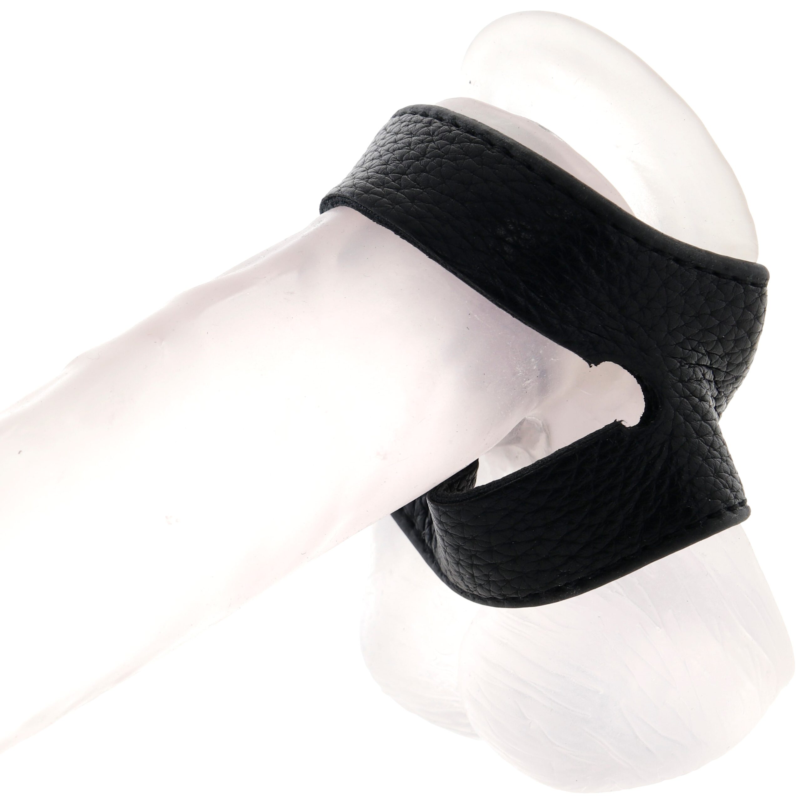 Blue Line 1.5 Inch Cock Ring with Ball Strap - Image 2