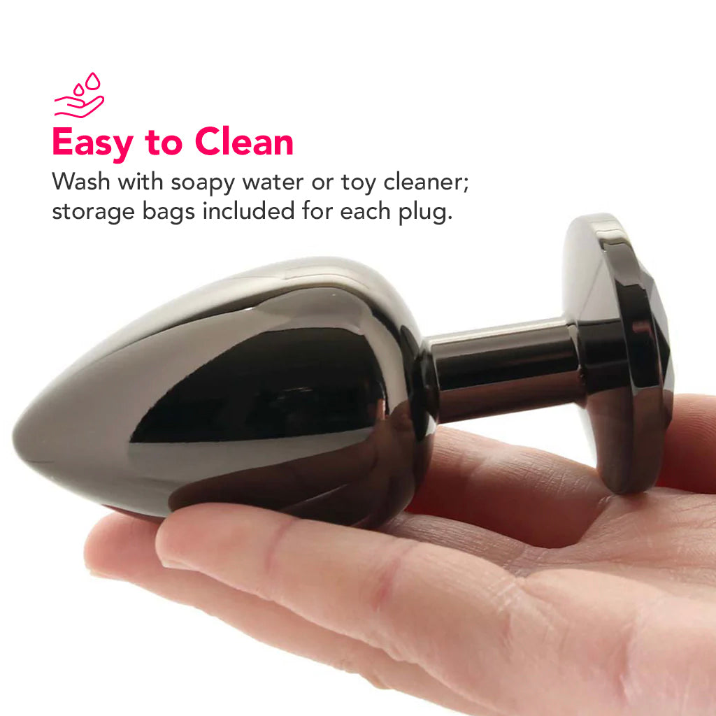 Black Gem Anal Plug Set - Image 4