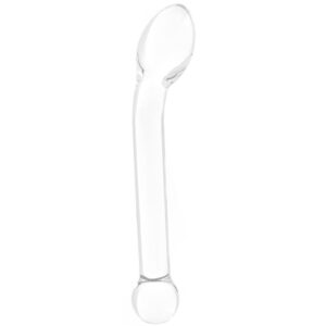 gläs 8 Inch Slimline G-Spot Glass Dildo
