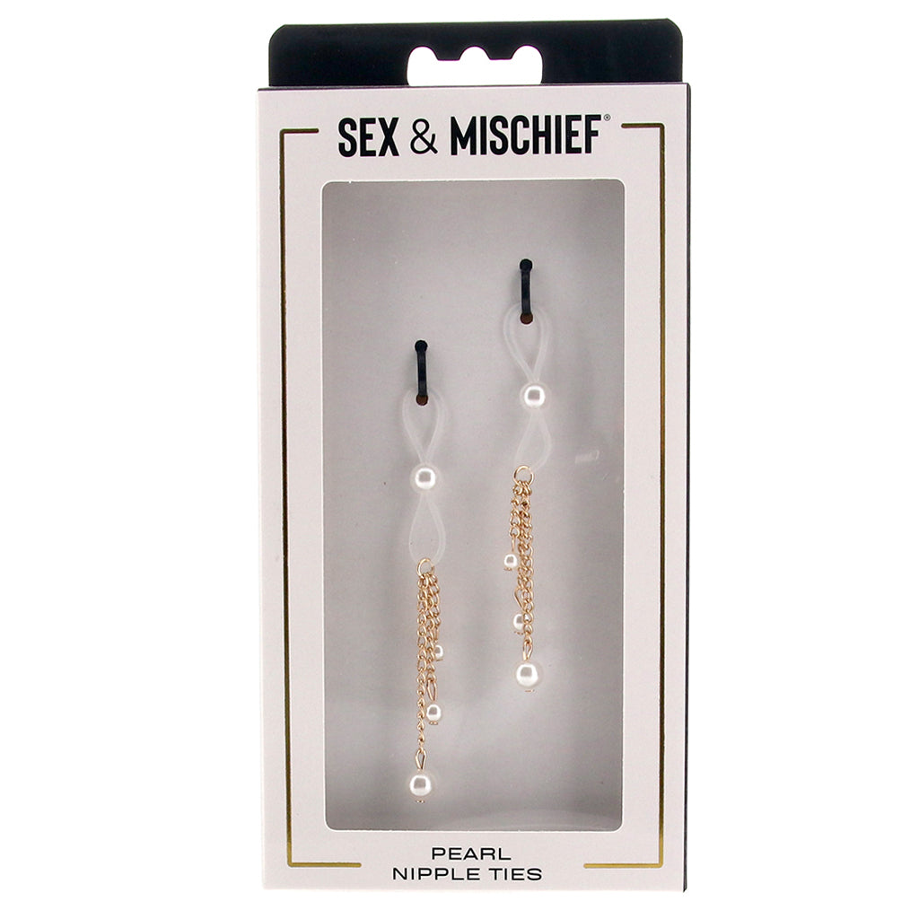 Sex & Mischief Pearl Nipple Ties - Image 6