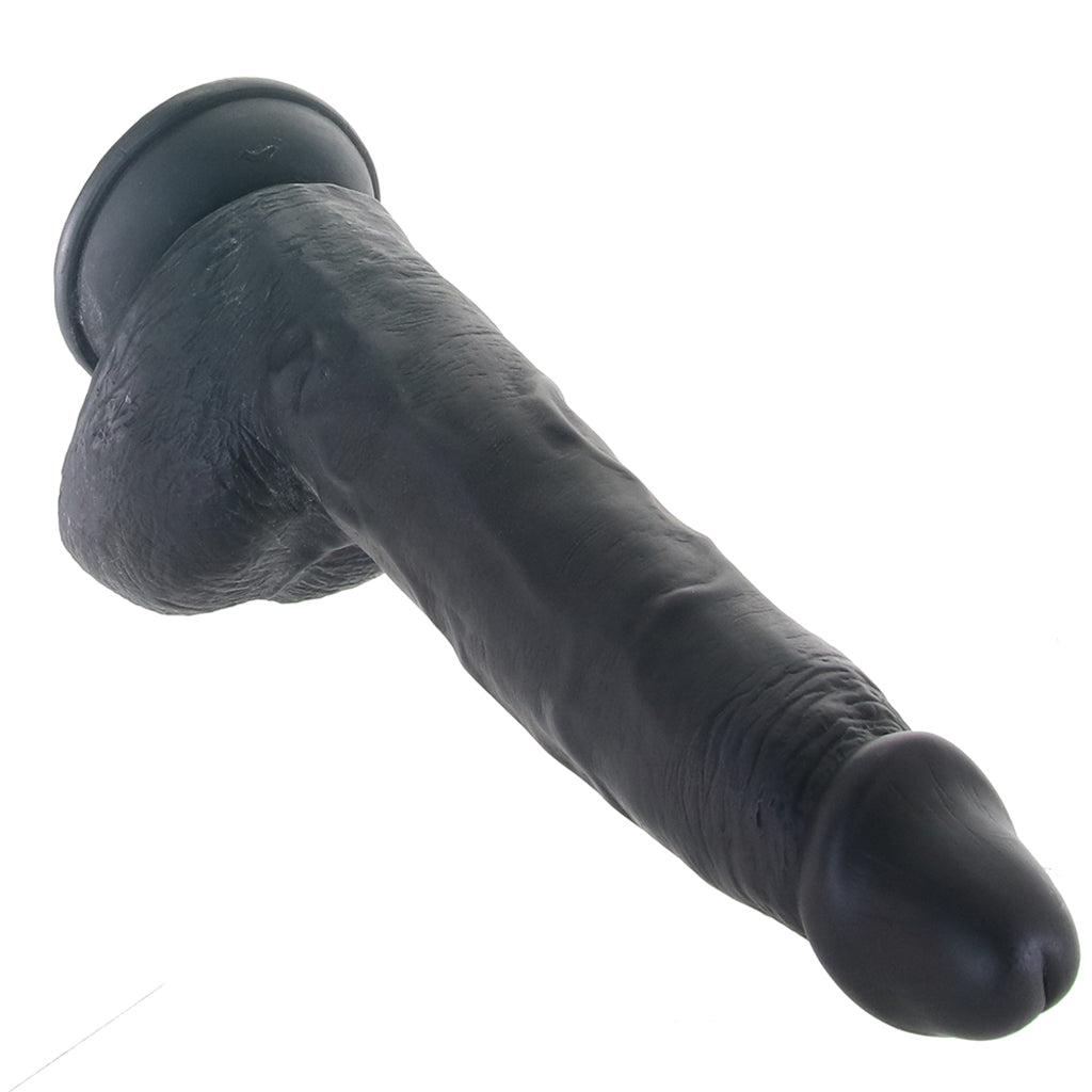 Master Cock Beefy Brad 9 Inch Ballsy Dildo in Black - Image 2