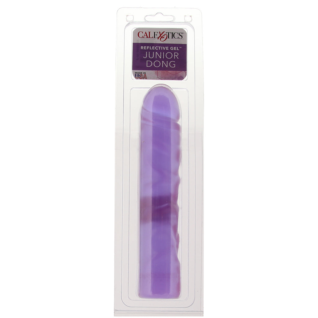 Reflective Gel 7.5 Inch Jr. Dildo in Purple - Image 6