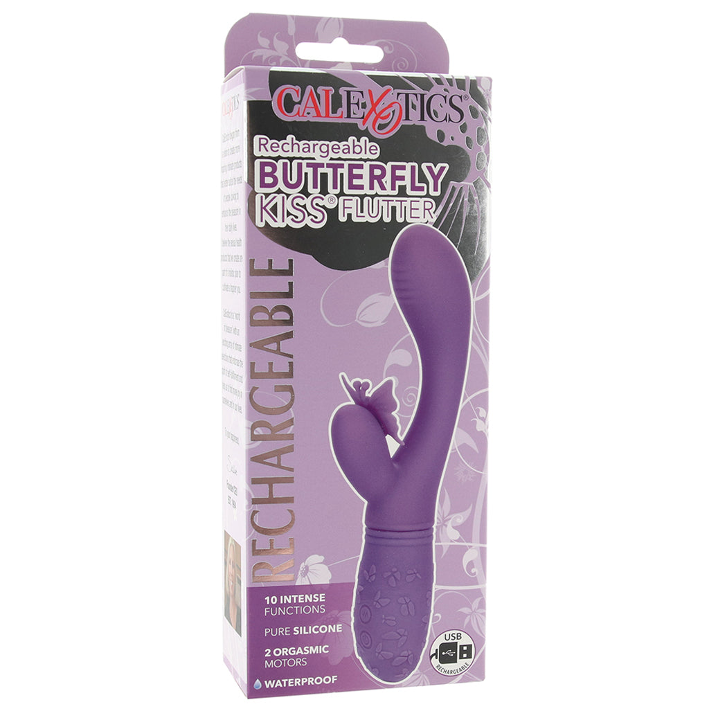 Butterfly Kiss Rechargeable Flutter Vibe in Purple - Image 6
