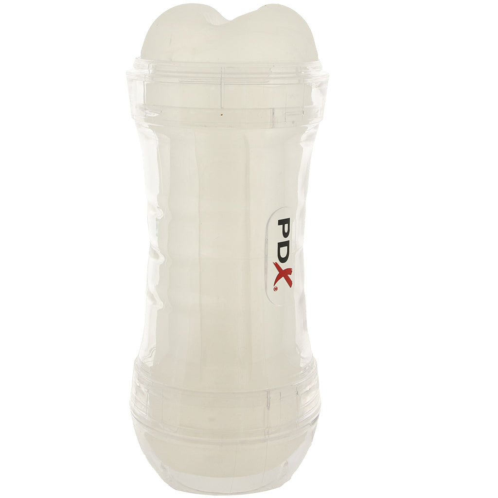 PDX Wet Pussies Super Flip-A-Pussy Over Stroker in Clear - Image 7