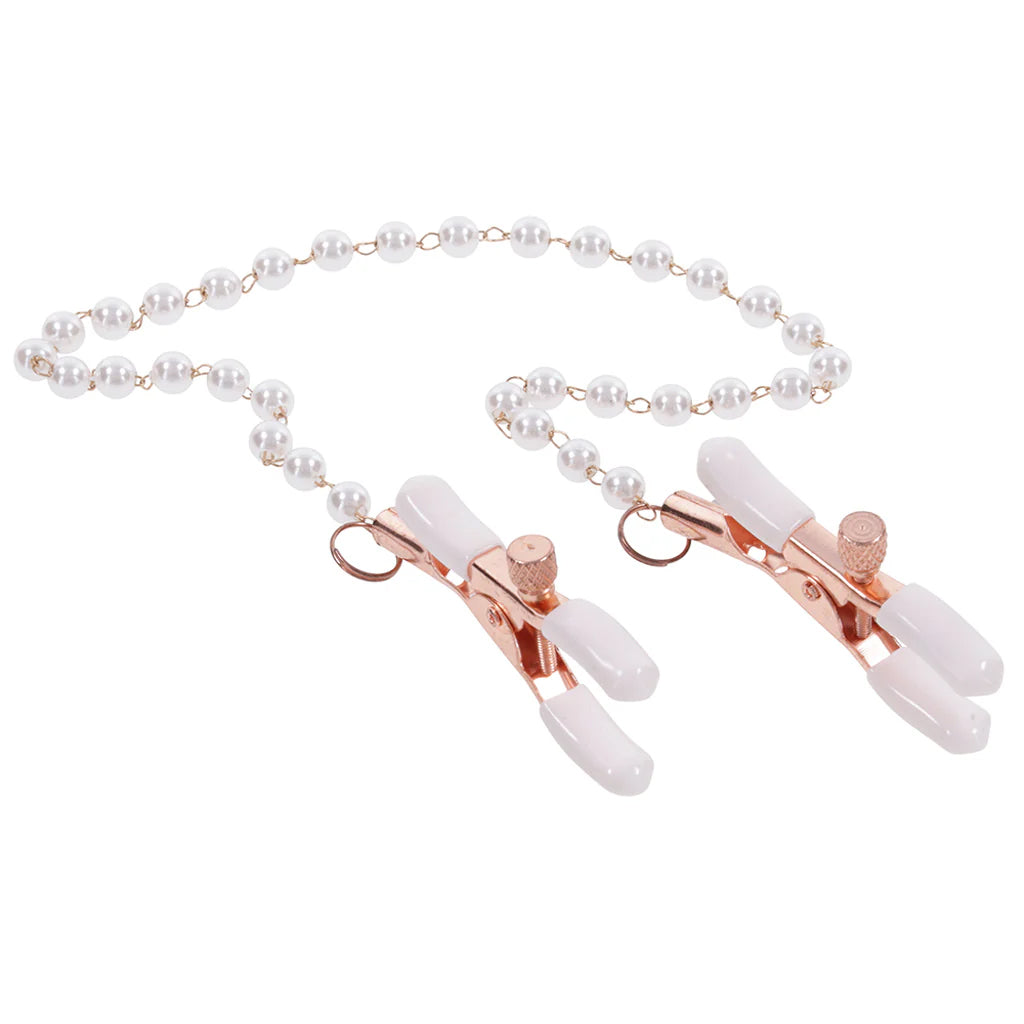 S&M Peaches 'n CreaMe Pearl Nipple Clamps - Image 2