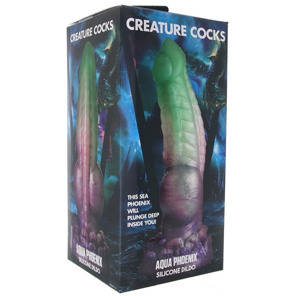 Creature Cocks Aqua Phoenix Dildo - Image 6