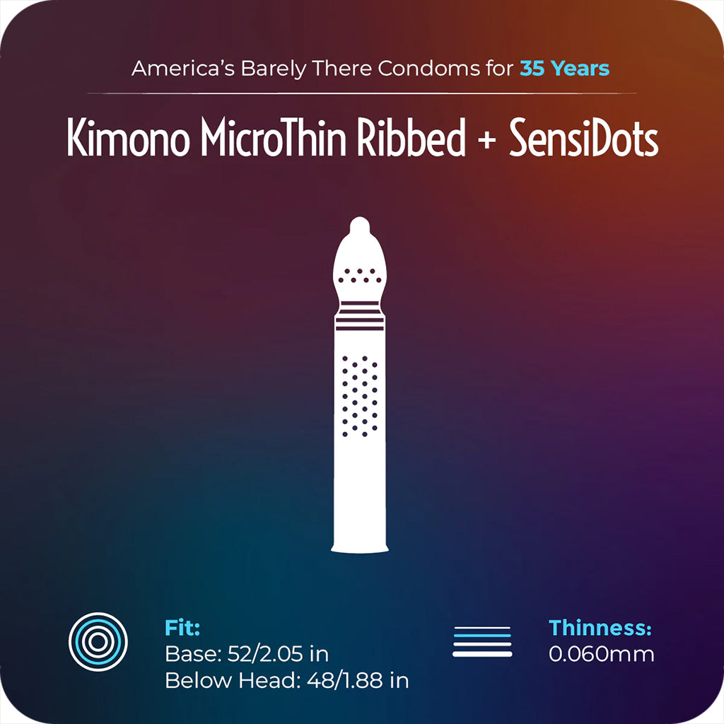 Kimono MicroThin Ribbed & Sensi-Dots in 12 Pack - Image 4