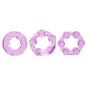 Crystal Jellies Performance Cock Ring Set in Purple