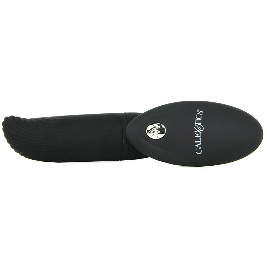 Silicone Remote Ridged G Vibe in Black - Image 3