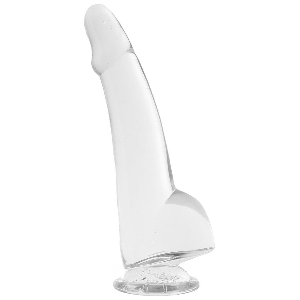 King Cock 10 Inch Smooth Ballsy Dildo in Clear - Image 3
