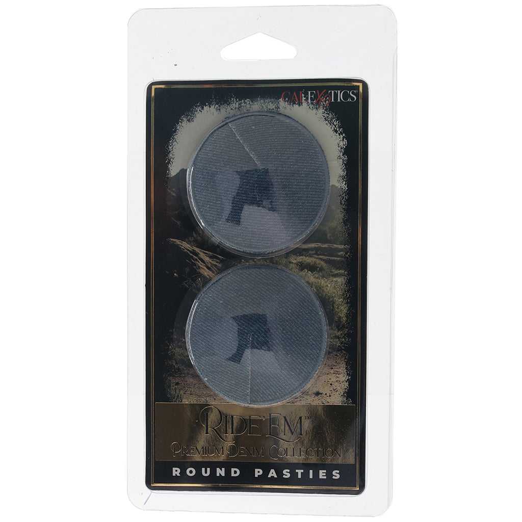 Ride 'Em Denim Round Pasties - Image 6