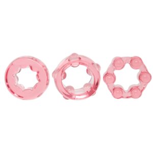 Crystal Jellies Performance Cock Ring Set in Pink