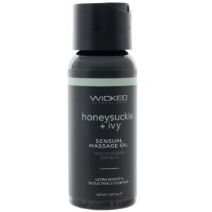 Sensual Massage Oil 4oz/120ml in Honeysuckle & Ivy